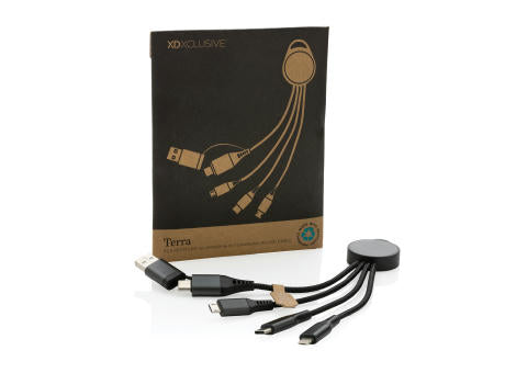 Terra 6-in-1-Ladekabel aus RCS recyceltem Aluminium