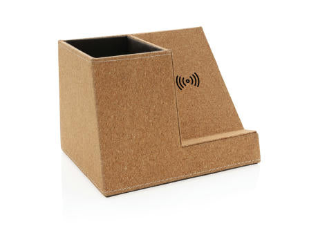 Kork Stiftehalter mit 5W Wireless Charger