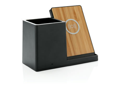 Ontario 10W Wireless Charger aus Bambus und RCS Kunststoff