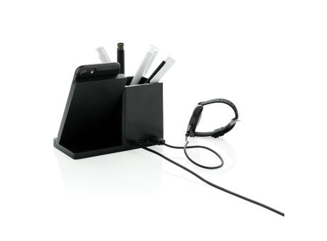 Ontario 10W Wireless Charger aus Bambus und RCS Kunststoff