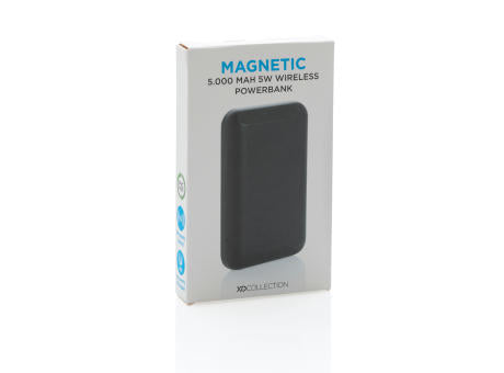 Magnetische 5.000 mAh Wireless Powerbank