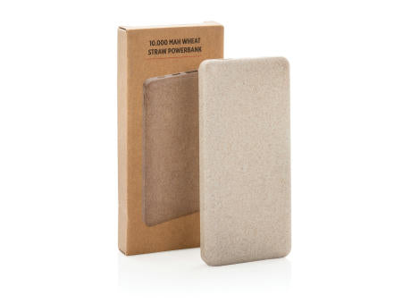 10.000 mAh Weizenstroh Powerbank