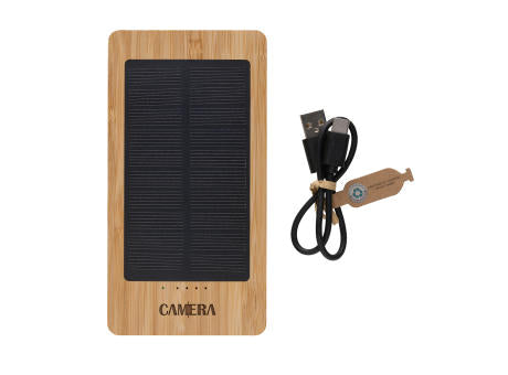 Sunwick 10.000mah Bambus Solar Powerbank