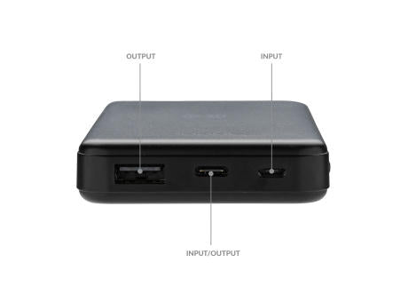 5.000mAh 5W Wireless Powerbank aus RCS recyceltem Kunststoff