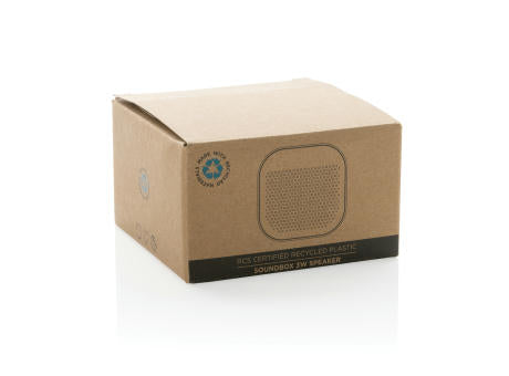 Soundbox 3W Lautsprecher aus RCS recyceltem Kunststoff