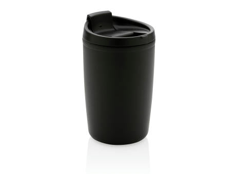 GRS recycelter PP-Becher mit Flip-Deckel