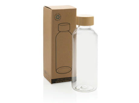 RCS rPET Flasche mit Bambus-Deckel
