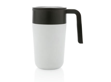GRS recycelte PP und Stainless Steel Tasse mit Griff