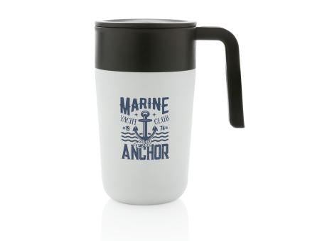 GRS recycelte PP und Stainless Steel Tasse mit Griff
