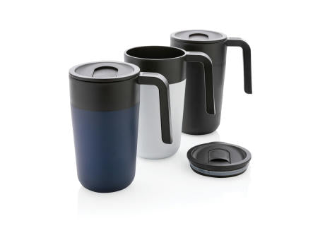 GRS recycelte PP und Stainless Steel Tasse mit Griff