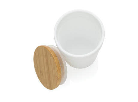 GRS rPP-Becher mit Bambusdeckel