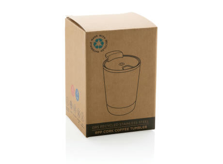 RCS recycelter Edelstahl-Kaffeebecher mit Kork