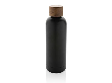 Wood Vakuumflasche aus RCS recyceltem Stainless-Steel