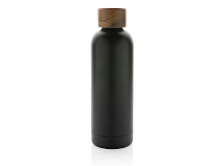 Wood Vakuumflasche aus RCS recyceltem Stainless-Steel