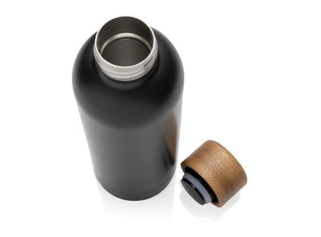 Wood Vakuumflasche aus RCS recyceltem Stainless-Steel