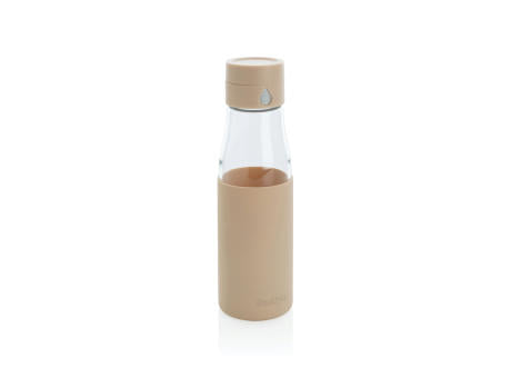 Ukiyo Trink-Tracking-Flasche aus Glas mit Hülle