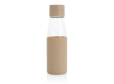 Ukiyo Trink-Tracking-Flasche aus Glas mit Hülle