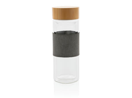 Impact doppelwandige Borosilikatglas-Flasche