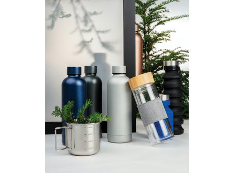 Impact doppelwandige Borosilikatglas-Flasche