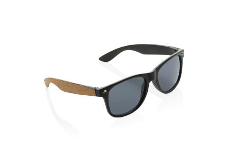 Sonnenbrille aus GRS recyceltem PC-Kunststoff mit Kork