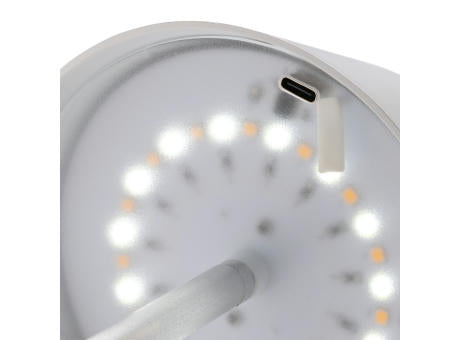 Pure Glow USB-Tischleuchte aus RCS recyceltem Kunststoff
