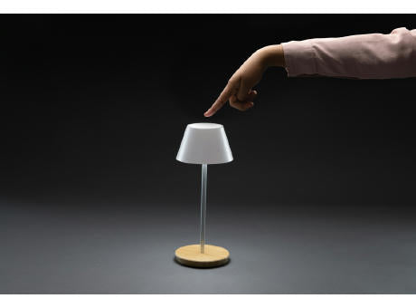 Pure Glow USB-Tischleuchte aus RCS recyceltem Kunststoff
