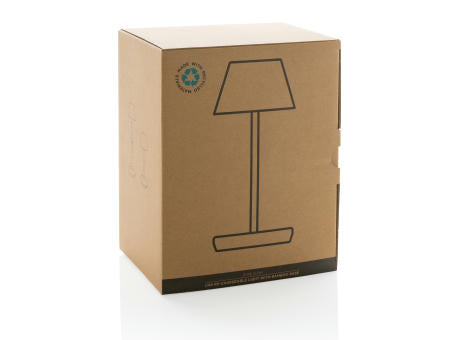 Pure Glow USB-Tischleuchte aus RCS recyceltem Kunststoff