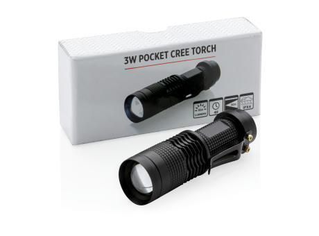 Kompakte 3W Cree Taschenlampe