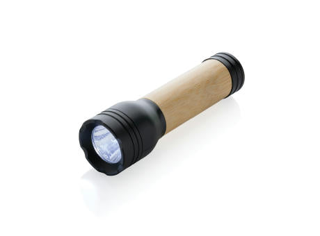 Lucid 1W Taschenlampe aus RCS recycelt. Kunststoff & Bambus