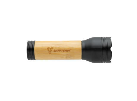 Lucid 3W Taschenlampe aus RCS recycelt. Kunststoff & Bambus