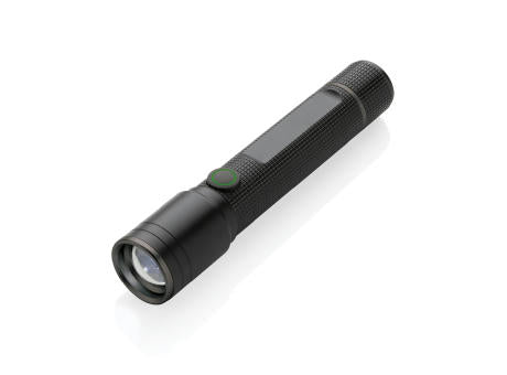 Gear X Taschenlampe aus RCS recycelt. Aluminium mit USB-Akku