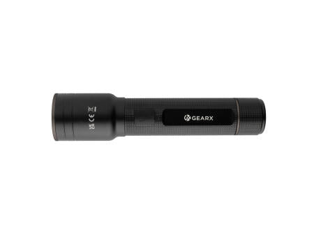 Heavy-Duty USB-Taschenlampe aus RCS recyceltem Aluminium