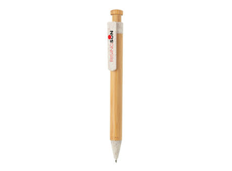 Bambus Stift mit Wheatstraw-Clip