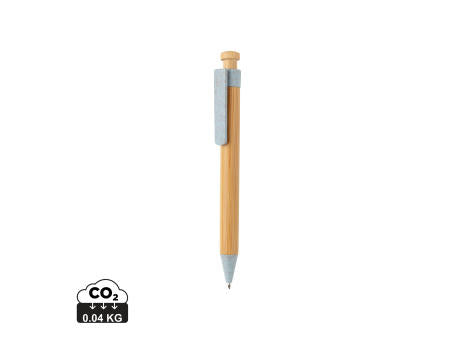 Bambus Stift mit Wheatstraw-Clip