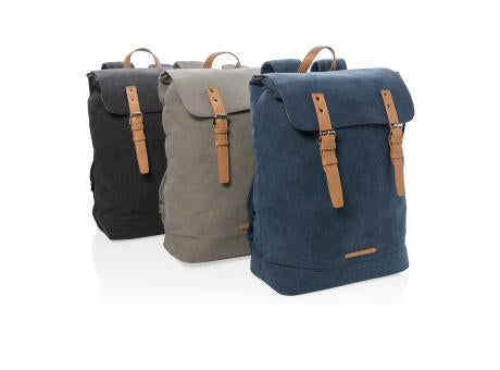 Canvas Laptop-Rucksack, PVC-frei