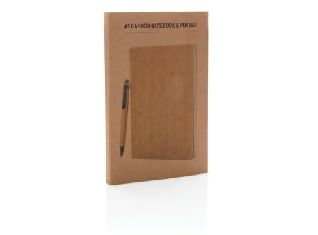 A5 Bambus Notizbuch & Stift