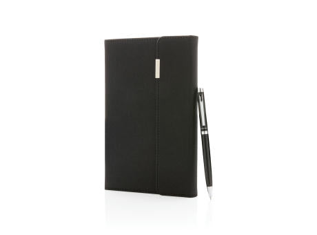 Swiss Peak Deluxe A5 Notizbuch mit Stift