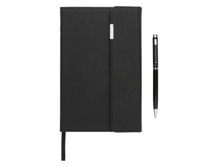 Swiss Peak Deluxe A5 Notizbuch mit Stift