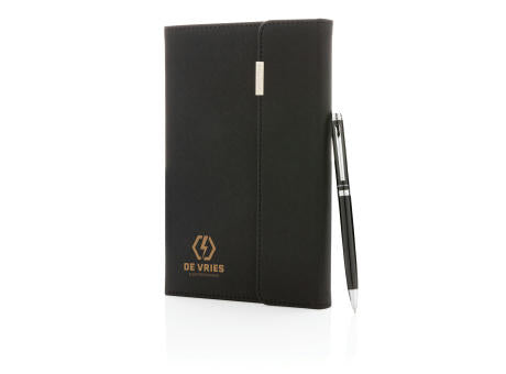 Swiss Peak Deluxe A5 Notizbuch mit Stift