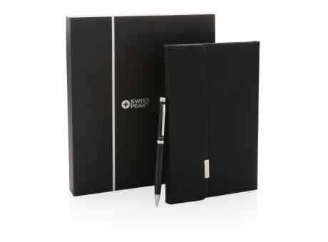 Swiss Peak Deluxe A5 Notizbuch mit Stift