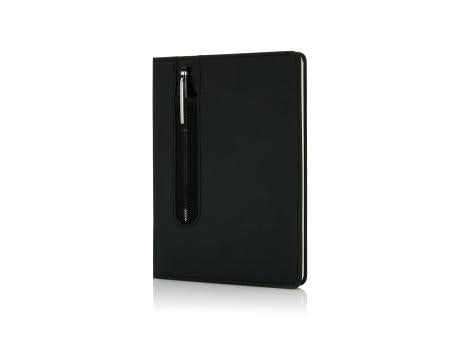 Basic Hardcover PU A5 Notizbuch mit Stylus-Stift