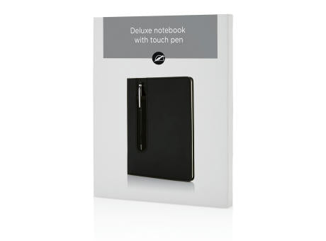 Basic Hardcover PU A5 Notizbuch mit Stylus-Stift