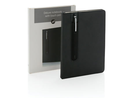 Basic Hardcover PU A5 Notizbuch mit Stylus-Stift