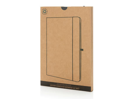 A5 Hardcover Notizbuch aus GRS recyceltem PU