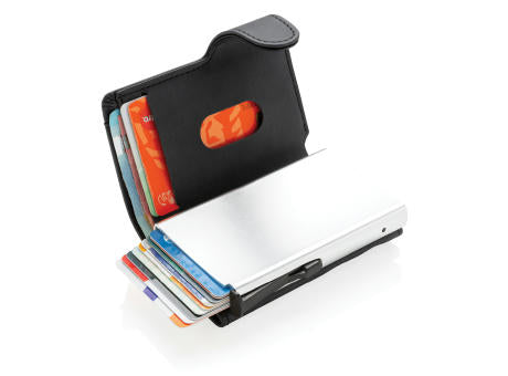 Aluminium RFID Kartenhalter mit PU-Börse
