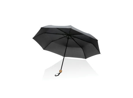 20.5" Impact AWARE™ RPET 190T Pongee Bambus Mini-Schirm