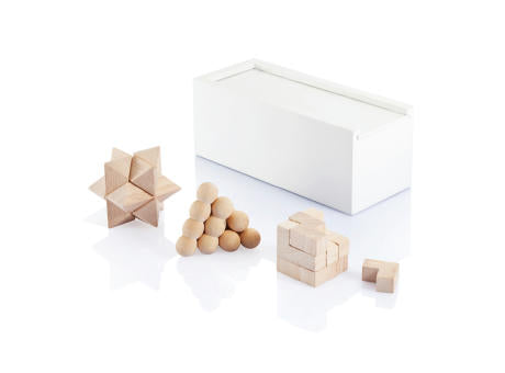 3-tlg. Denkspiel Set