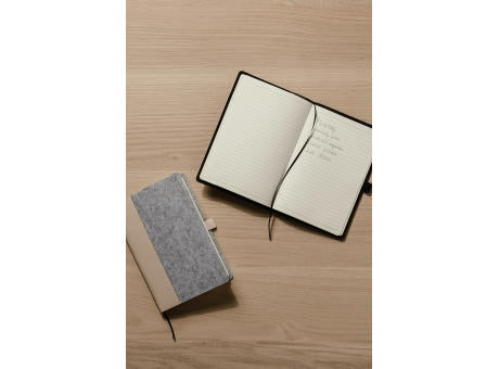 VINGA Albon A5-Notizbuch aus GRS recyceltem Filz