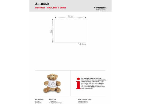 Plüschbär PAUL mit T-Shirt