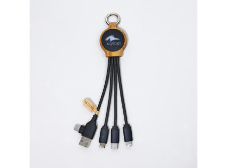 C&A Ladekabel "ECO Cable LED Round Bamboo"